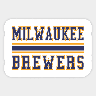 Milwaukee Brewers Baseball Sticker